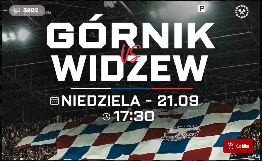 Ruszyła sprzedaż biletów na mecz z Widzewem.