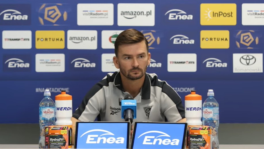 Trener Michal Gasparik przed meczem w Radomiu musiał złamać swoją zasadę. "Nie lubię tego robić, ale nie mieliśmy czasu"